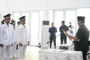 Jelang Pacu Jalur Tepian Narosa, 22 Pj Kades Dilantik, Pelayanan Desa Diminta Tetap Maksimal