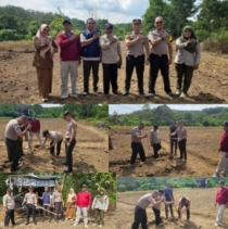Polsek Lirik Tanam Jagung Pipil Kuartal II untuk Dukung Program Ketahanan Pangan Nasional