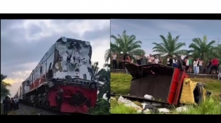 Diduga Perlintasan Sebidang Tanpa Palang Pintu Di Kisaran Asahan Kembali Akibatkan Kecelakaan