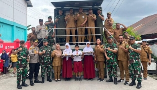 Kodam I/BB Dukung Pendidikan Dengan Penyediaan Makanan Sehat Untuk Siswa Sekolah Dasar