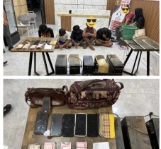 Polres Asahan Ungkap Praktik Judi Online Di Bagan Asahan Amankan 8 Orang