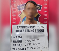 Sat Reskrim Polres Tebing Tinggi Ungkap Kasus Pembobolan Toko Handphone dengan Kerugian Rp300 Juta