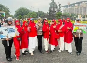 Polantas Karib Hadir di CFD Pekanbaru, Kehadiran Polisi Disambut Hangat Masyarakat