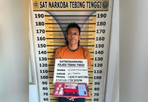 Residivis Kembali Ditangkap, Satresnarkoba Polres Tebing Tinggi Amankan 9,04 Gram Sabu