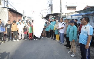Bupati Asahan Resmi Lepas Gerak Jalan Santai May Day 2026