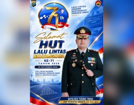Kapolres Tebing Tinggi Ucapkan Selamat Hari Lalu Lintas Bhayangkara ke 71