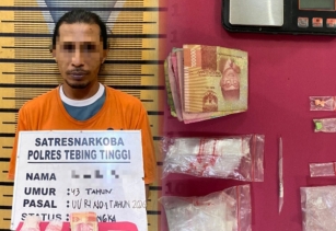 Dini Hari, Sat Resnarkoba Polres Tebing Tinggi Ciduk Pria Residivis Narkoba