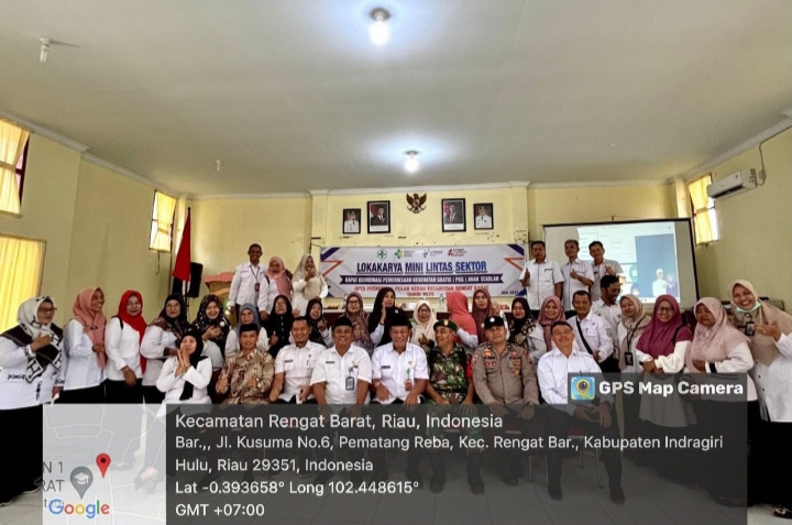 Danpos Ramil 01/Rengat Hadiri Rapat Loka Karya Mini Lintas  Sektoral Puskesmas Pekan Heran