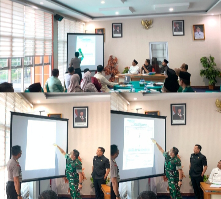 Dandim 0302/Inhu Diwakili Pasi Pers Hadiri Rapat Pemkab Inhu Untuk Matangkan Persiapan HUT ke-81 Kemerdekaan RI