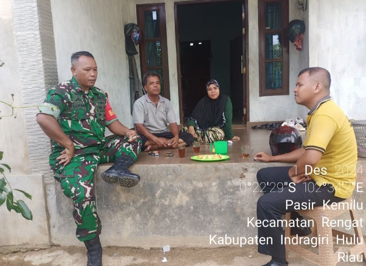 Kegiatan rutin Teritorial Babinsa Sambangi Dan Bincang Santai Dengan Warga Binaan.