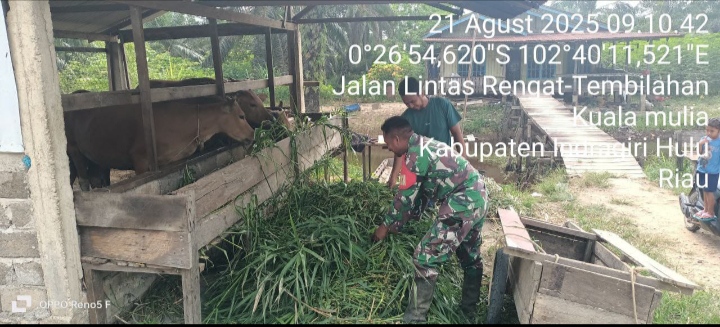 Sambangi Desa Binaan Desa Kuala Mulia Guna Cek Dan Pantau PMK Milik Peternak