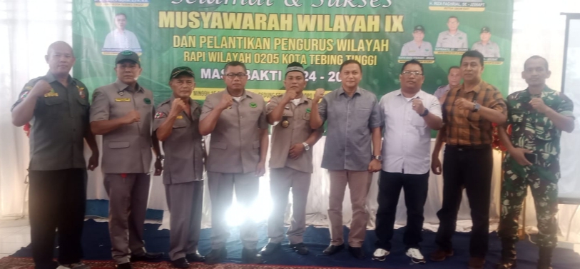 PW RAPI 0205 Kota Tebingtinggi Gelar Muswil dan Pelantikan Pengurus Periode 2024-2028