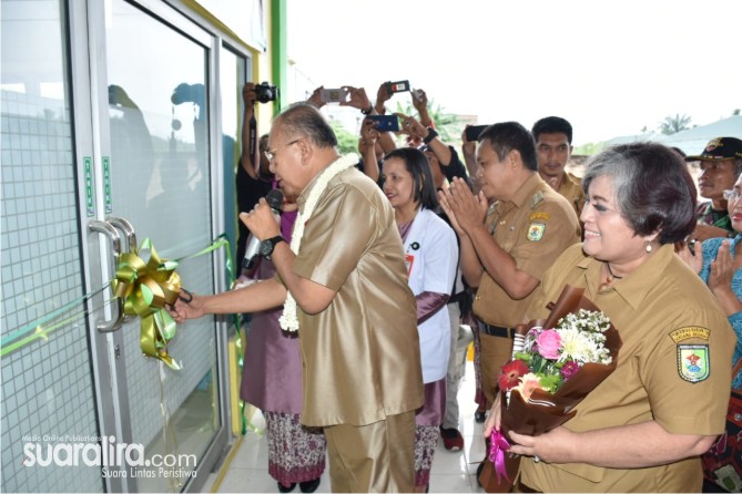 Bupati Sergai Resmikan Gedung Rawat Inap Desa Pon