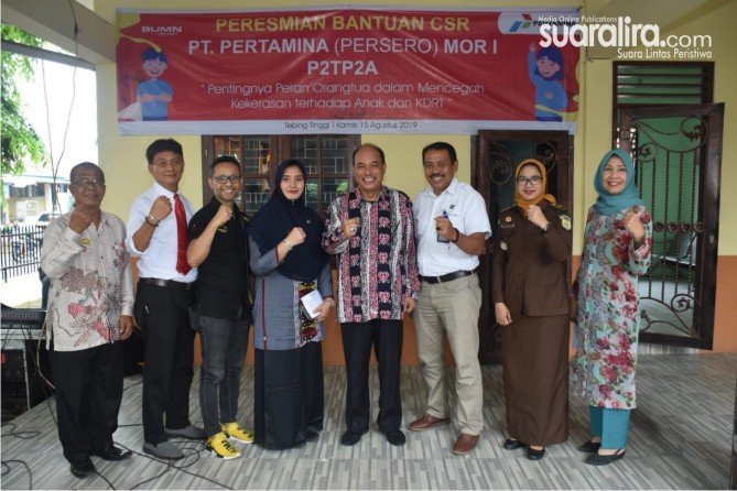 Peresmian kantor P2TP2A bantuan CSR Pertamina