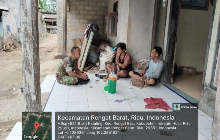 Babinsa Laksanakan Kunjungan Silaturahmi dan Komsos ke Rumah Warga Binaan