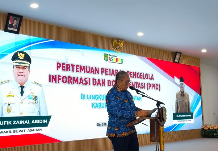 Sekretaris Daerah Kabupaten Asahan Buka Pertemuan Pejabat Pengelola Informasi Dan Dokumentasi