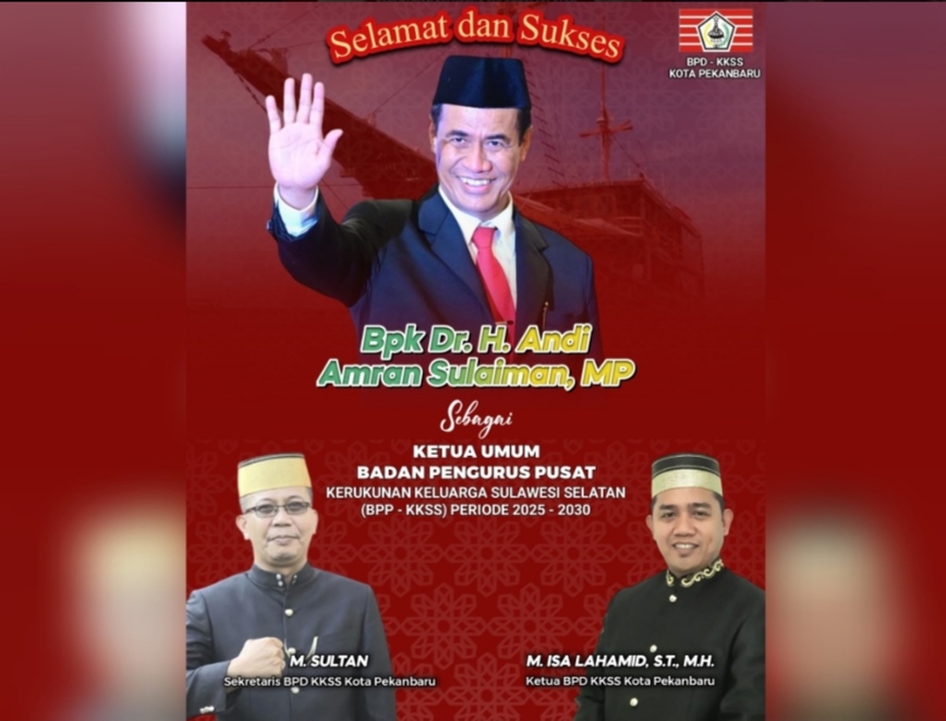 Andi Amran Sulaiman Terpilih Sebagai Ketua Umum BPP KKSS, Muhammad Isa Ucapkan Selamat