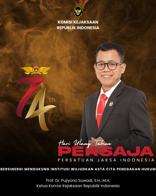 Prof Pujiyono Suwadi Ucapkan Selamat Ultah PERSAJA Ke 74, Profesional dan Berintegritas