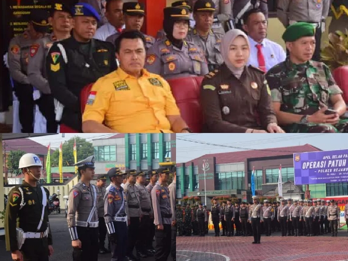 Komandan SUB Detasemen II PM Rejang Lebong, Hadiri Apel Gelar Pasukan Oprasi Patuh Nala 2024