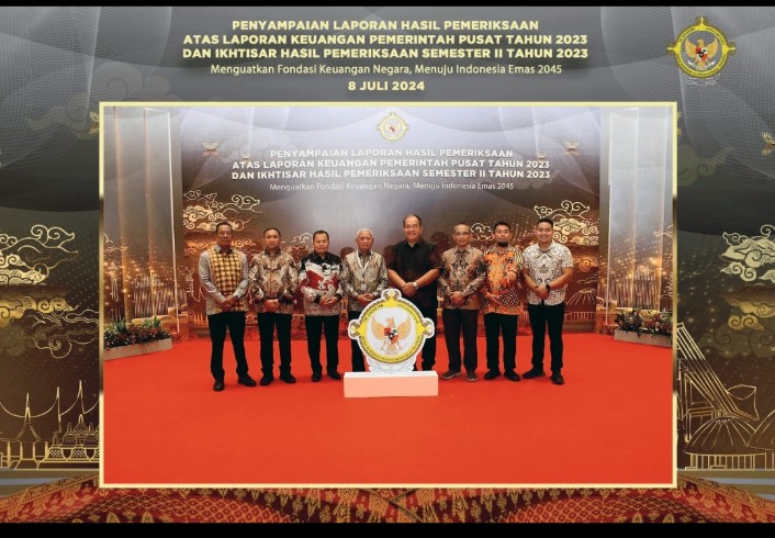 Bupati Asahan Hadiri Penyampaian LHP LKPP dan IHPS II Tahun 2023