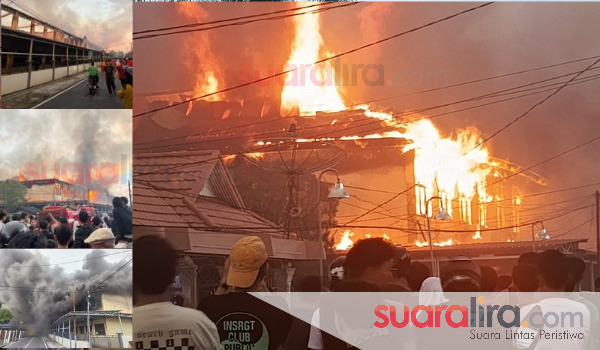 Sore Mencekam, Si Jago Merah Lahap SMA Negeri 1 Tebingtinggi