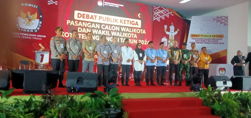 KPUD Kota Tebingtinggi Gelar Debat Terakhir Paslon Walikota dan wakil walikota Tahun 2024