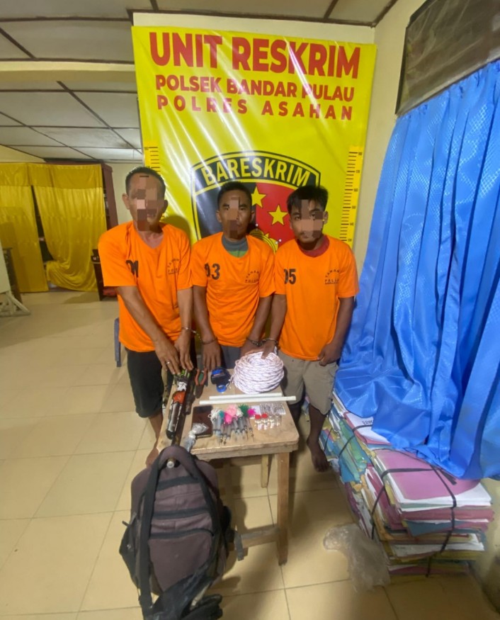 3 Pelaku Pencurian Lembu Berhasil Diamankan Polsek Bandar Pulau