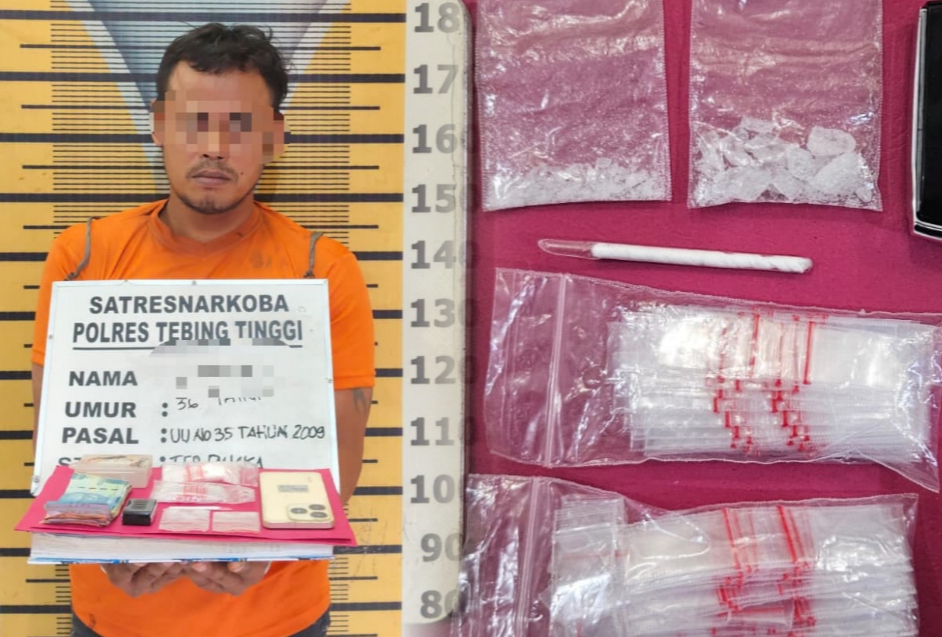 Satresnarkoba Polres Tebing Tinggi Gagalkan Peredaran Narkoba, Seorang Pelaku Ditangkap