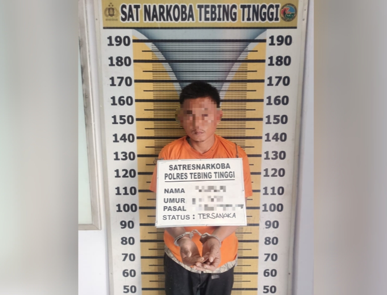 Sat Resnarkoba Polres Tebing Tinggi Tangkap Pria Pemilik Sabu Di Desa Paya Lombang Sergai