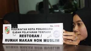 Hari Ke-5 Ramadan, Sudah 105 Rumah Makan Non Muslim Urus Surat Izin