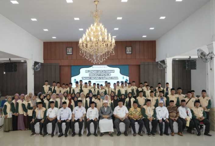 Bupati Asahan Lepas Kafilah Asahan Ikuti MTQ Ke-39 Tingkat Provsu