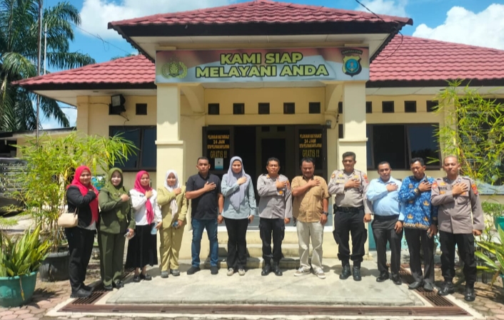 Kapolsek Padang Hulu Terima Kunjungan Camat Tebing Tinggi Kota