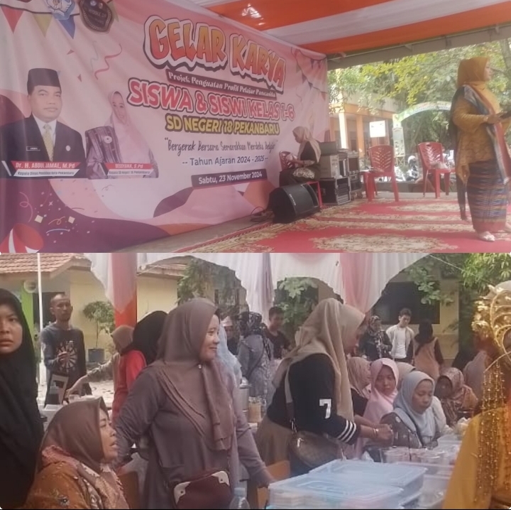 Gelar Karya P5 SDN 18 Pekanbaru Bergerak Bersama Semarakkan Merdeka Belajar 2024-2025