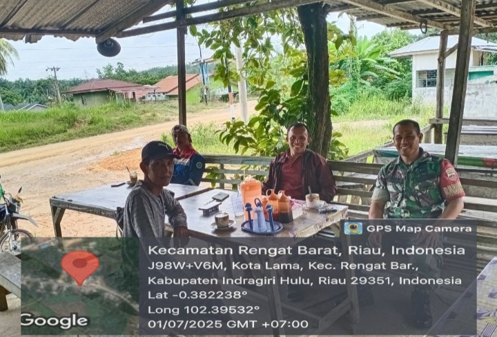 Tempat Sederhana Sedu Kopi Hangat Tetap Jalankan Komsos Guna Jalin Silatuhrahmi Bersama Warga Tetap Jalan