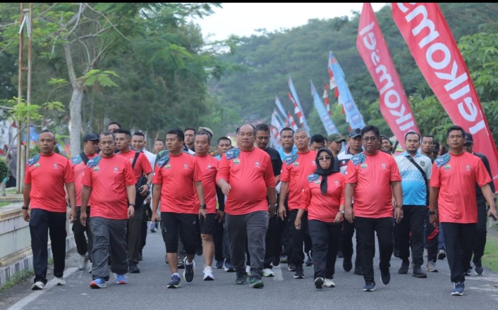 Ribuan Peserta Meriahkan TNI PRIMA RUN Di Kisaran Asahan