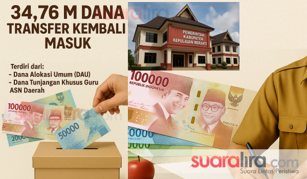 34,76 M Dana Transfer Kembali Masuk, Diantaranya Termasuk untuk Guru. Pemda Diharapkan Jangan Lagi Abai