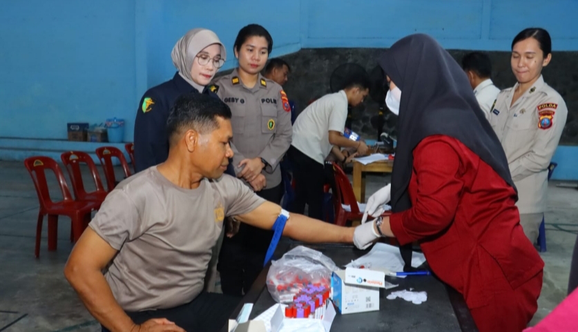 Kapolres Tebing Tinggi Ikuti Pemeriksaan Kesehatan Berkala T.A. 2025 dari Biddokkes Polda Sumut