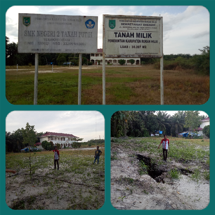 Diduga Pihak Sekolah SMKN 2 Tanah Putih Sekeladi Serobot Tanah Masyarakat