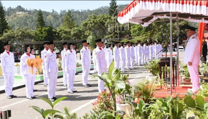 Bupati Aceh Tengah Pimpin Upacara HUT RI Ke-74