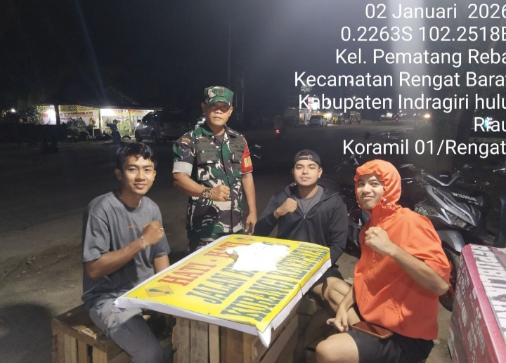 Untuk Ciptakan Keamanan, Kerjasama Sangat Penting,  Tidak Hanya Babinsa Untuk  Melaksanakan Patroli Malam