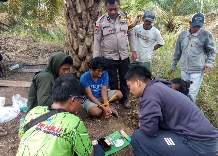 Waduuhh, Narkoba Menjalar Hingga Kedaerah  Pedalaman Inhu, Pria di Desa Anak Talang Dibekuk Polisi