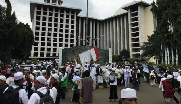 Sekitar 500 Orang Aksi #212 Telah Kumpul di Masjid Istiqlal