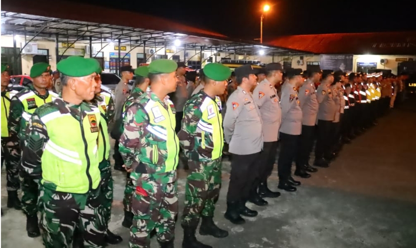 Jaga Kondusifitas Kamtibmas, Polres Tebingtinggi Patroli Skala Besar