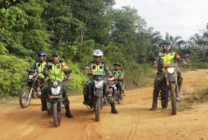 Rawan Karhutla Babinsa Dan MPA Lakukan Patroli Desa Redang