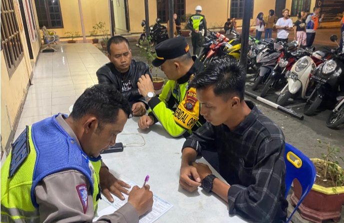 Patroli Polres Tebingtinggi Amankan 28 Unit Sepeda Motor