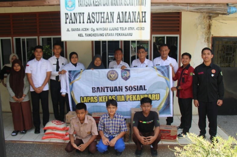 Lapas Pekanbaru Gelar Kegiatan Bakti Sosial di Dua Panti Asuhan