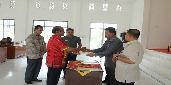 Serah Terima Jabatan Eselon II Dan II Di Lingkup Pemerintah Kabupaten Nias Utara.