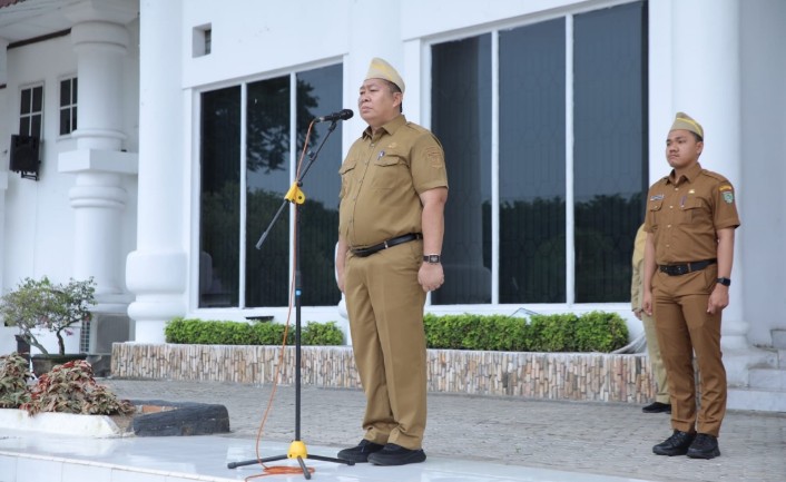 Sekda Kabupaten Asahan Pimpin Apel Gabungan November 2025