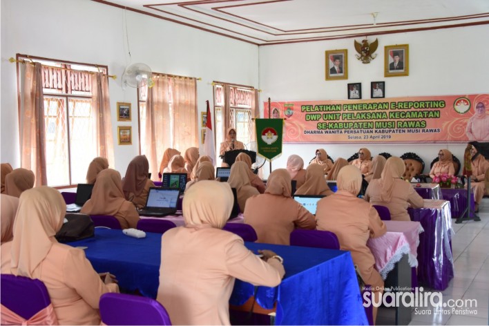 DWP Unit Pelaknasa Kecamatan Se-Kabupaten Musi Rawas Gelar Pelatihan Penerapan E-Reporting