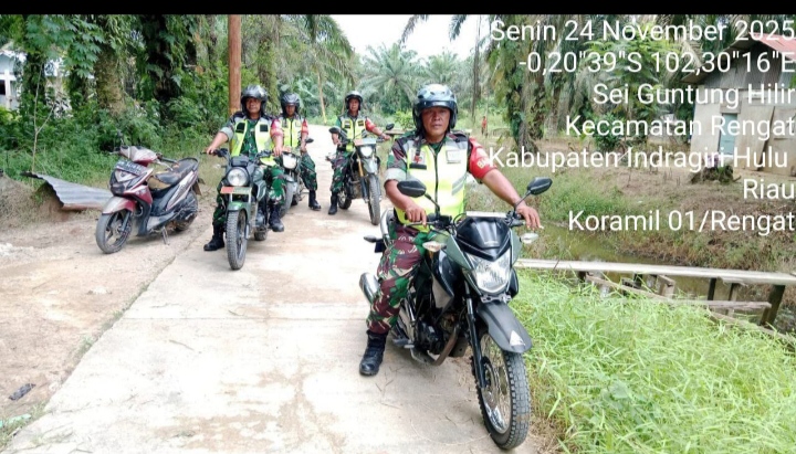 Deteksi Pada Areal Rawan Babinsa Lakukan  Patroli dan Sosialisasi Untuk Cegah Karhutla.